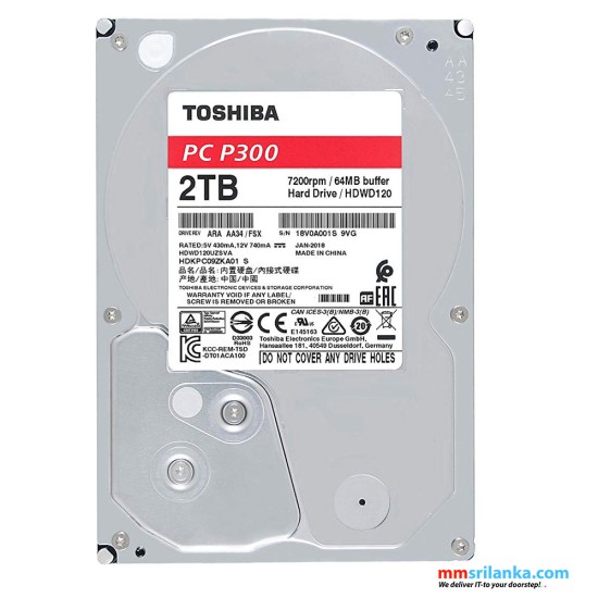 Toshiba P300 HDWD120 2TB 3.5